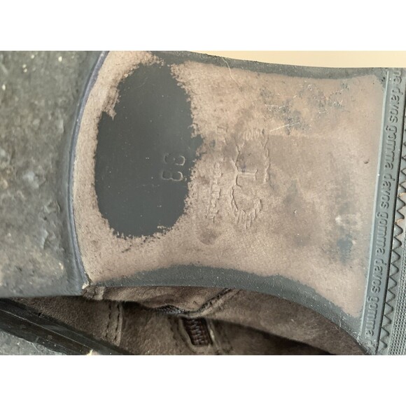 Lamica Women's Brown Suede Boot Davos Gomma Sole Size 38 Made In Italy - Picture 5 of 9